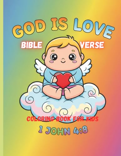 Bible Verse Coloring Book for Kids: Cute Kawaii Christian Coloring Pages with Inspiring Scripture and Easy Educational Bible Quotes for Toddlers, Boys and Girls (8.5 x 11 Inches)