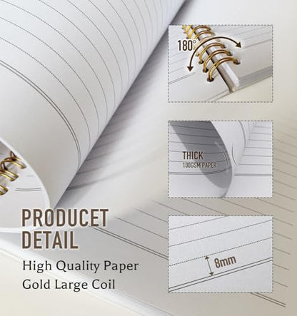 Prayer Journal for Women- Christian Bible Notebooks for Women Men,Inspirational Art Gifts for Church Members,I Can Do All Things Gold Spiral Bound Hardcover Bible Journaling,5.8"x8.3" - color: Bible 4:13