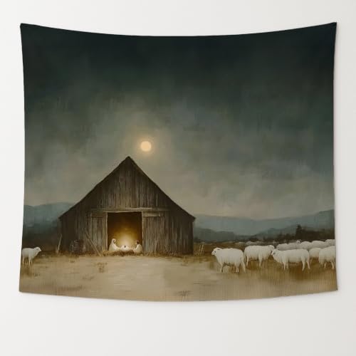 bitCNY Christmas Christian Nativity Scene Tapestry 50x60 - color: Nativity Scene 2