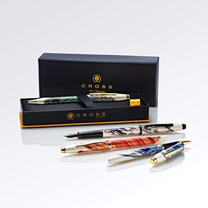 Cross Wanderlust Everest Refillable Fountain Pen, Fine Nib, Black Ink - color: Everest