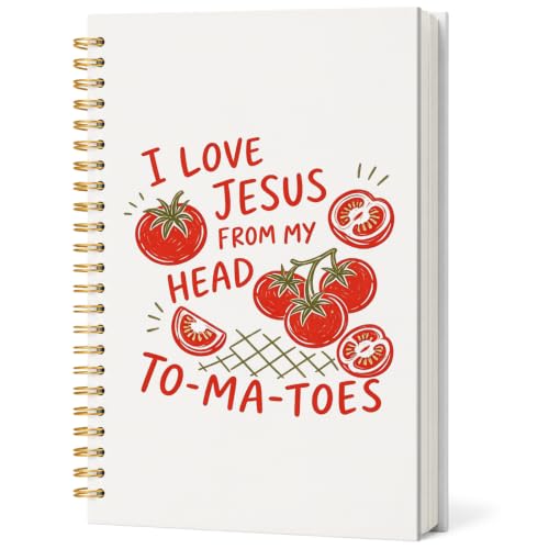 Cute Jesus Christian Notebook Tomato Journal for Women Teen Girls - color: Jesus Tomato Love