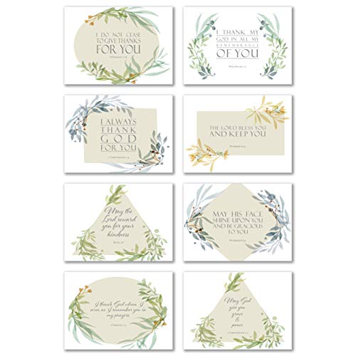 Thank You Inspirational Bible Verse Note Cards with Envelopes - Pack of 48 - style: Thank You