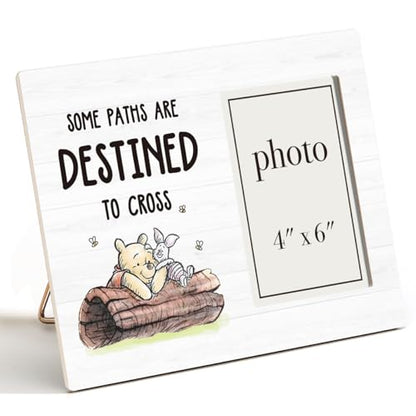 Pooh Bear Picture Frame, Cute Gifts for Friends Couples Baby - color: Destiny
