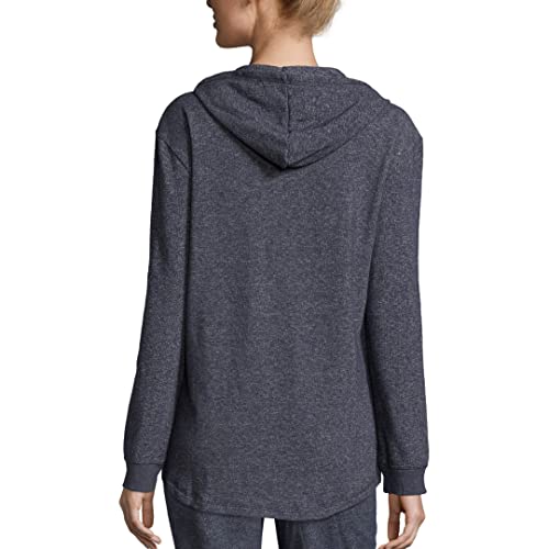 Hanes womens French Terry Zip Hoodie - color: Navy Heather, size: Small