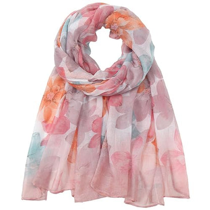 vimate Lightweight Scarf for Women Fashion Head Cover Hijab Cotton Voile Scarf Shawl Wrap for Spring Fall Winter Season - color: F3#.style 73