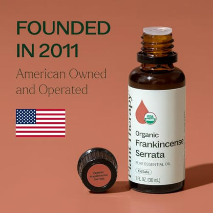 Plant Therapy Organic Frankincense Serrata Essential Oil, 30 mL (1 oz) - size: 1 Fl Oz (Pack of 1)