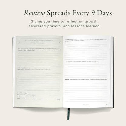 Prayer Journal for Women & Men: Guided Christian Journal with Daily Prompts, Gratitude, Intercession & Reflection | Lightwell 90-Day Prayer Practice | 218 Pages, 110gsm Paper (Forest Green) - color: Forest Green