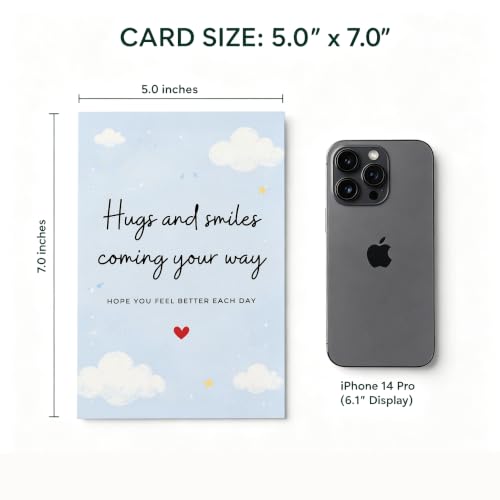 Warm Comfort Get Well Wishes Greeting Card Gift For Loved Ones - color: QY-152
