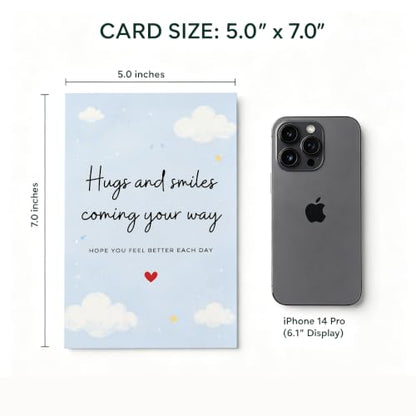 Warm Comfort Get Well Wishes Greeting Card Gift For Loved Ones - color: QY-152
