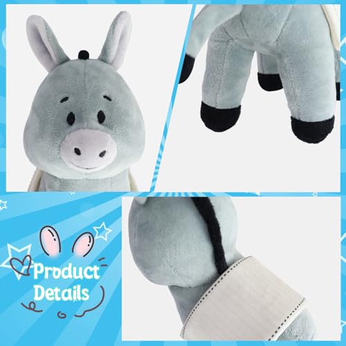 Yelakey Jesus and Donkey Plush Toys, 11.8" Stuffed Religious Toys for Kids - color: 11.8inch/Jesus Rides a Donkey