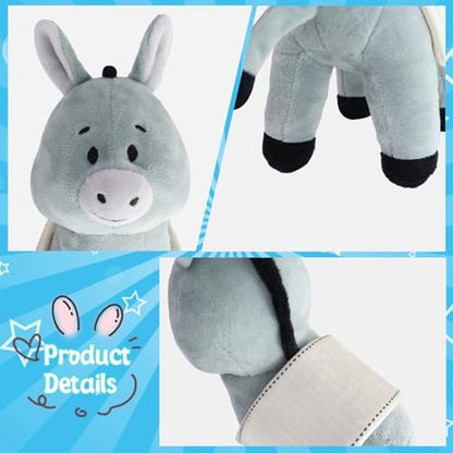Yelakey Jesus and Donkey Plush Toys, 11.8" Stuffed Religious Toys for Kids - color: 11.8inch/Jesus Rides a Donkey