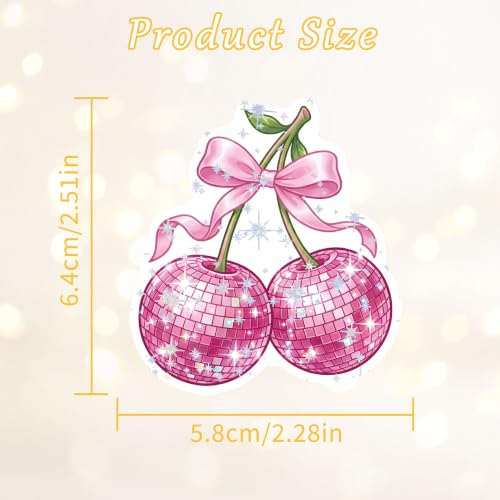 100 Pcs Pink Y2K Girly Vinyl Stickers - color: Pink Y2k Aesthetic