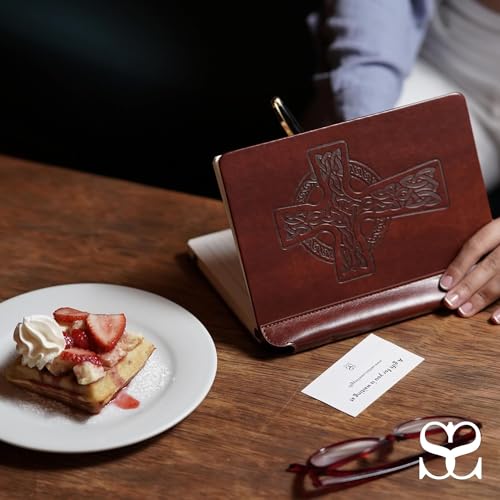 SETTINI® Vegan Leather Journal Gift Set with Pen 192 Pages, Celtic Cross - color: Celtic Cross