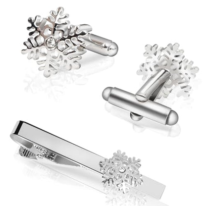 Tie Clips for Men, Mens Tie Clip Silver, Mens Tie Bars, Clip on Tie for Men - color: Silver Tie Clip Set 4