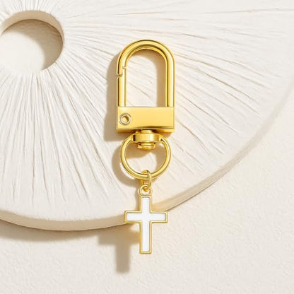 Cross Keychain – Cool Keychains Gifts for Christian, Baptism, Holidays, Keychains for Car Keys - color: Cross7