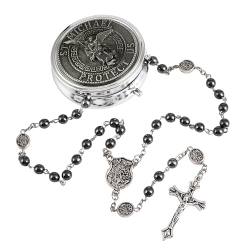 Saint Michael the Archangel Catholic Rosary Necklace - color: Saint Michael A