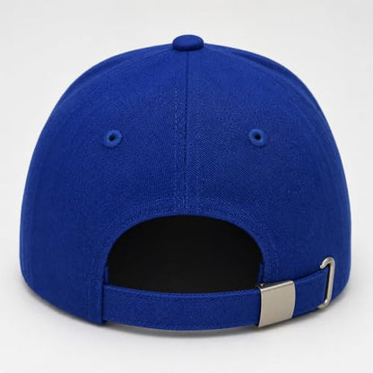 Faith Over Fear Christian Hats, Embroidered Baseball Caps for Adults - color: Royal Blue White