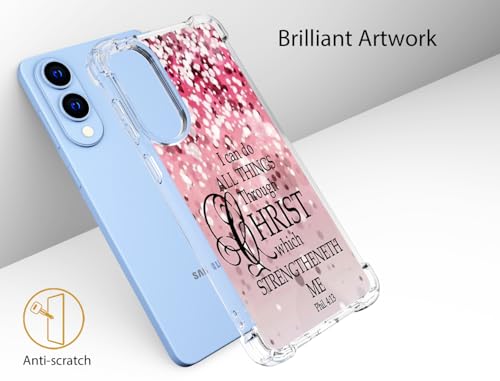 for Samsung Galaxy S25 Edge Case - Pink Bible Verses - color: Pink Bible Verses, size: Galaxy S25 Edge