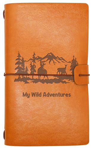 ZVMIS Vacations Gift-Travel Memory Record-My Wild Adventures-Best Friends Gift-Travel Enthusiast-Birthday Retirement Christmas Graduation Present-Refillable Travel Photo Diary Journal - style: Style51-my wild adventures+deer