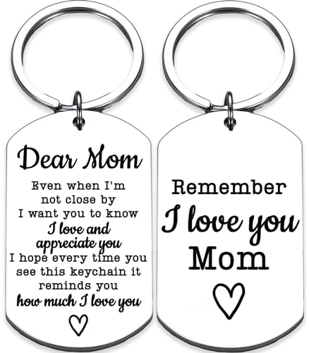 Rosa Vila Keychains For Women & Men, Gifts For Mom, Bonus Mom, Aunt, Sister, Dad, Grandma, Nurse, Teens, Coach, Teacher Pilot - style: To My Mom Keychain
