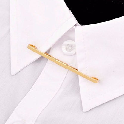Tie Collar Bar Pin Set for Men Classic Collar Clip Set of 2 - style: Style 6