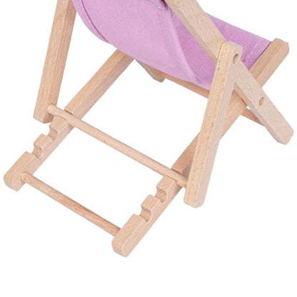 Foldable Wooden Cell Phone Stand, Phone Holder for Desk - color: Light Purple