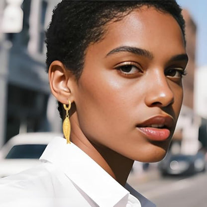 Fish Earrings for Women - color: Gold