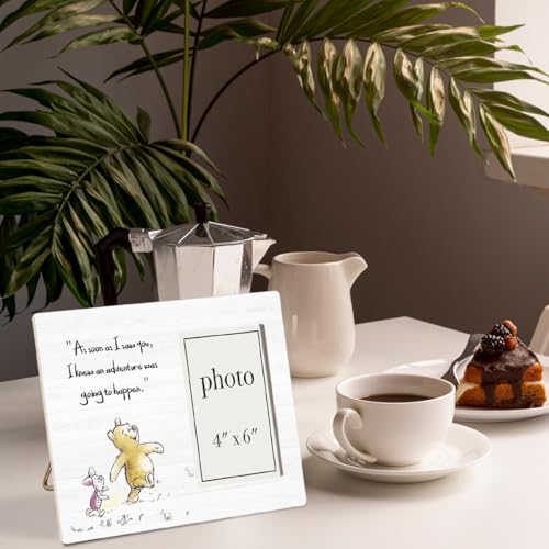 Pooh Bear Quote Picture Frame, Pooh Nursery Decor - color: Adventure