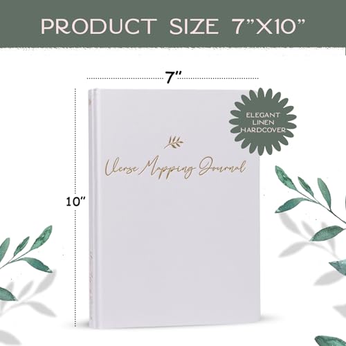Graceful By Design Linen Bible Verse Mapping Journal - color: Grey