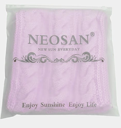 NEOSAN Womens Thick Ribbed Knit Winter Infinity Circle Loop Scarf - color: Twist Grape Purple
