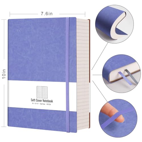 AHGXG Lined Journal Notebook, 320 Numbered Pages, B5 (7.6'' X 10'') - color: Purple, size: B5