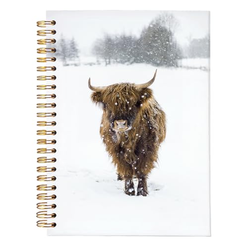 Cow Notebook Journal,Cow Gifts for Women - color: Highland cow