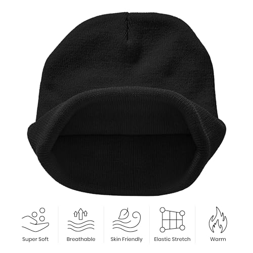 Embroidery Beanie for Men & Women, Multi-Season Stretch Skull Knit Hats, Winter Warm Beanie - color: Jesus