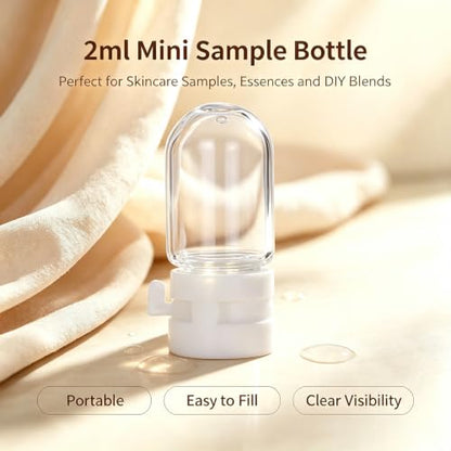 2ml 0.068 fl oz Essential Oil Samples Bottles, 20 Pack, Clear