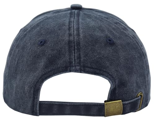 The Way The Truth The Life Baseball Cap for Men Women, Adjustable Cotton Embroidered Christian Jesus Hat - color: Navy