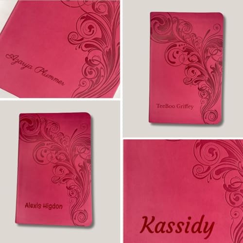 Personalized KJV Reference Bible Faux Leather Large Print Size | Custom with Name | Gift for Christian & Religious Celebrations | Pink - color: Pink