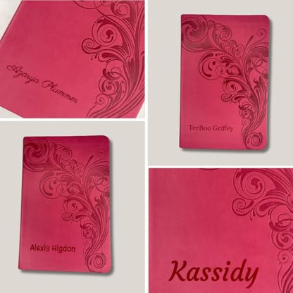Personalized KJV Reference Bible Faux Leather Large Print Size | Custom with Name | Gift for Christian & Religious Celebrations | Pink - color: Pink