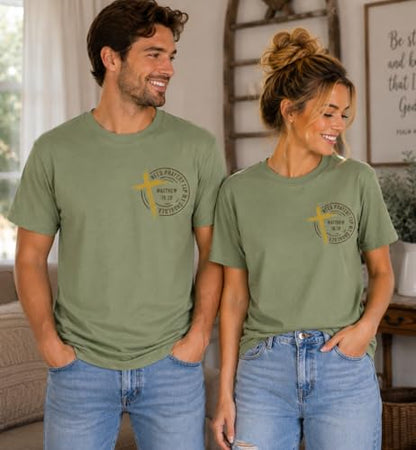 Christian Shirts for Men Women Need Prayer Tap My Shoulder Shirt Christian Religious Faith Bible Verse Cross Shirt - color: Green, size: Small