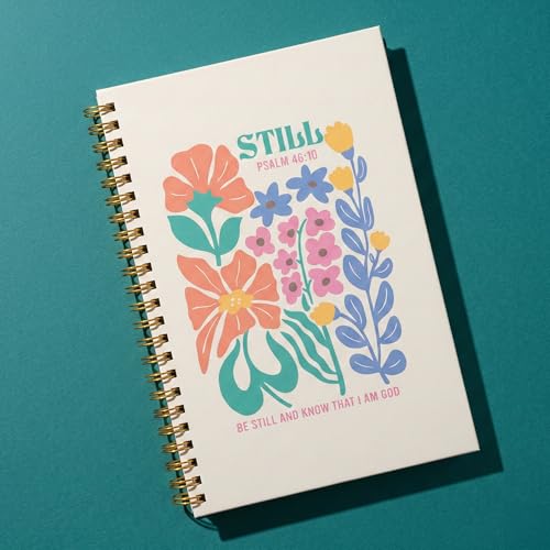 Christian Notebook Set of 3 - Bible Study Prayer Journals, Joyful Bloom