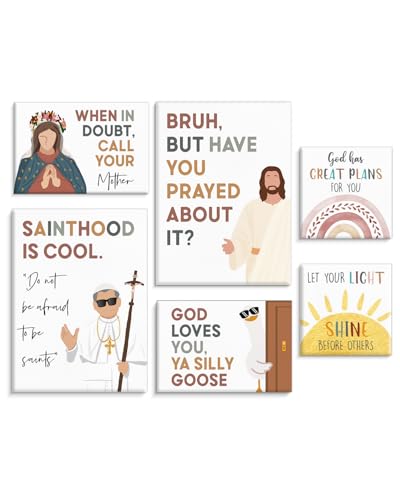 Framed Inspirational Christian Kids Wall Art for Classroom - color: Nursery