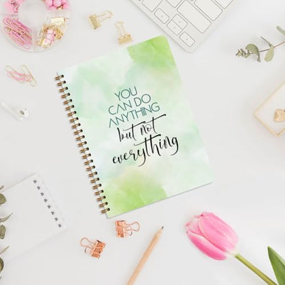 Motivational Hardcover Journal, Motivational Gifts for Women Professionals - color: Not everything