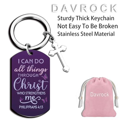 Baptism Gifts for Girl Catholic Gifts Cross Keychain Christian Gift