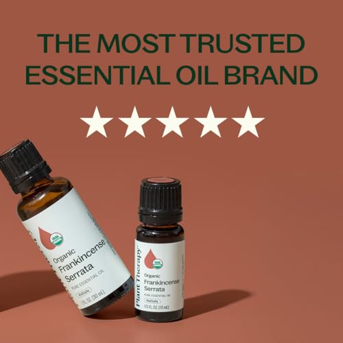 Plant Therapy Organic Frankincense Serrata Essential Oil, 30 mL (1 oz) - size: 1 Fl Oz (Pack of 1)