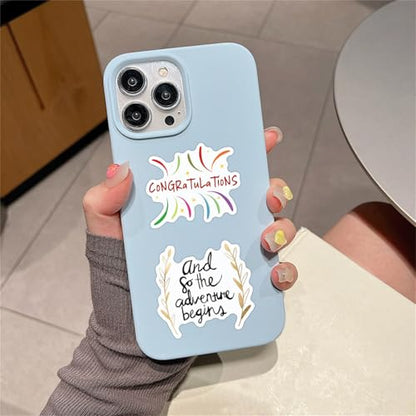 Blessing Phrase Stickers 60pcs for Teen Water Bottle Cartoon Trendy Aesthetic Stickers Fun Aesthetic Waterproof Vinyl Decals for Laptop Bumper Luggage Skateboard Guitar (Colours-B2) - color: Colours-b2