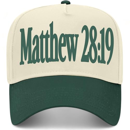 Matthew 28:19 Hat - color: Green/Natural