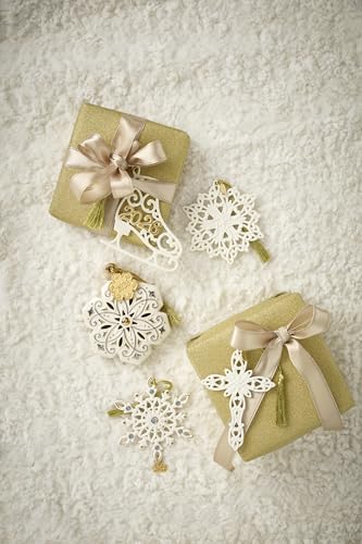 Lenox 898587 2026 Snow Fantasies Cross Ornament