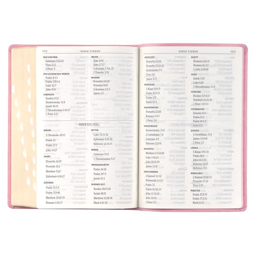 KJV Holy Bible, Giant Print Full-size Faux Leather Red Letter Edition - Thumb Index & Ribbon Marker, King James Version, Pink (KJV Full Size GP Editions)