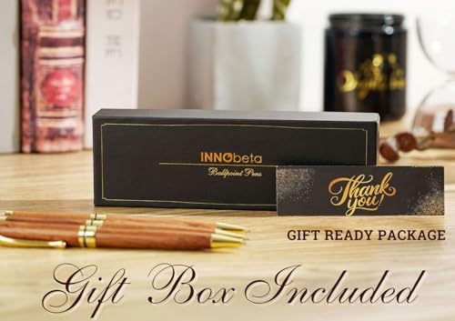 InnoBeta Christian Gifts, Wooden Pen Set of 3, Spiritual Encouragement Inspirational Religious Pens