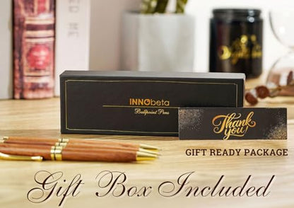InnoBeta Christian Gifts, Wooden Pen Set of 3, Spiritual Encouragement Inspirational Religious Pens