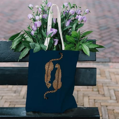 Preppy Coquette Pink Tote Bag, Trendy Shoulder Canvas Tote Bags, Durable Reusable Grocery Bag for Shopping and Travel - color: Blue